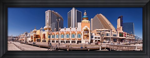 Framed Trump&#39;s Taj Mahal Casino along the Boardwalk, Atlantic City, New Jersey, USA Print