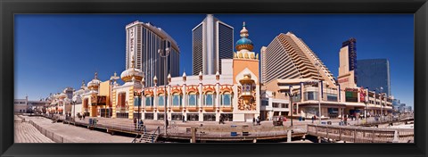 Framed Trump&#39;s Taj Mahal Casino along the Boardwalk, Atlantic City, New Jersey, USA Print