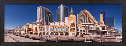 Framed Trump&#39;s Taj Mahal Casino along the Boardwalk, Atlantic City, New Jersey, USA Print