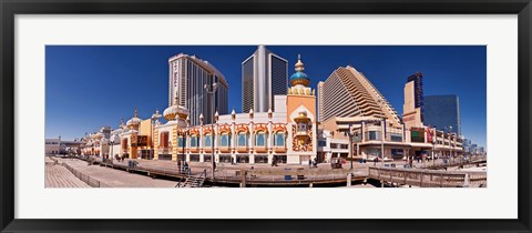 Framed Trump&#39;s Taj Mahal Casino along the Boardwalk, Atlantic City, New Jersey, USA Print