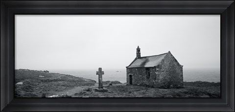 Framed St. Samson Chapel at Porspoder, Finistere, Brittany, France Print