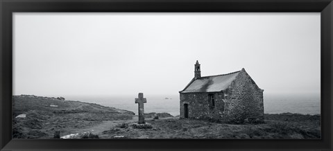 Framed St. Samson Chapel at Porspoder, Finistere, Brittany, France Print