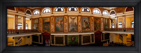 Framed Interiors of the Aula Magna, University of Havana, Havana, Cuba Print