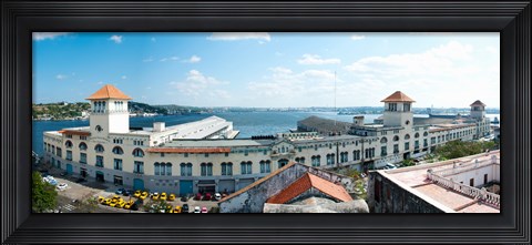 Framed Buildings at the harborfront, Sierra Maestra, Havana Harbor, Old Havana, Havana, Cuba Print