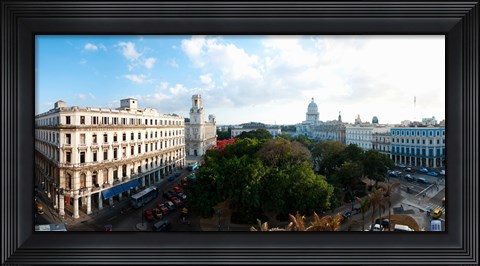 Framed State Capitol Building in a city, Parque Central, Havana, Cuba Print