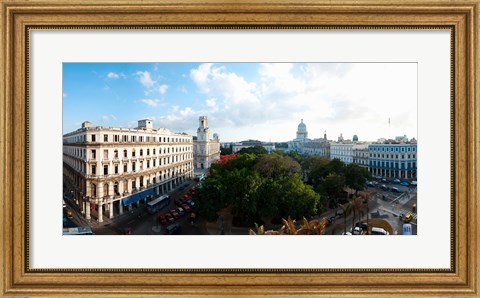 Framed State Capitol Building in a city, Parque Central, Havana, Cuba Print