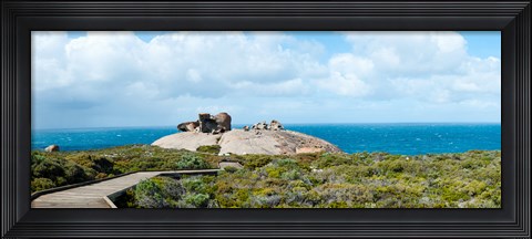 Framed Remarkable rocks on the coast, Flinders Chase National Park, Kangaroo Island, South Australia, Australia Print