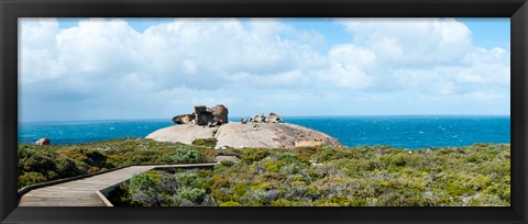 Framed Remarkable rocks on the coast, Flinders Chase National Park, Kangaroo Island, South Australia, Australia Print