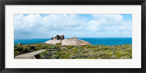 Framed Remarkable rocks on the coast, Flinders Chase National Park, Kangaroo Island, South Australia, Australia Print