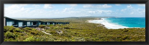 Framed Lodges at the oceanside, South Ocean Lodge, Kangaroo Island, South Australia, Australia Print