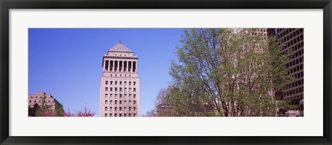 Framed Low angle view of a government building, Civil Courts Building, St. Louis, Missouri, USA Print