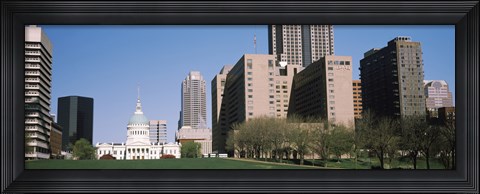 Framed Government building in a city, Old Courthouse, St. Louis, Missouri Print