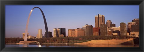 Framed Gateway Arch along Mississippi River, St. Louis, Missouri, USA 2013 Print