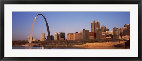 Framed Gateway Arch along Mississippi River, St. Louis, Missouri, USA 2013 Print