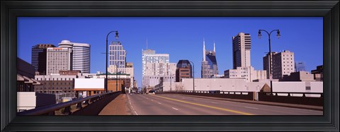 Framed Road into downtown Nashville, Tennessee, USA 2013 Print