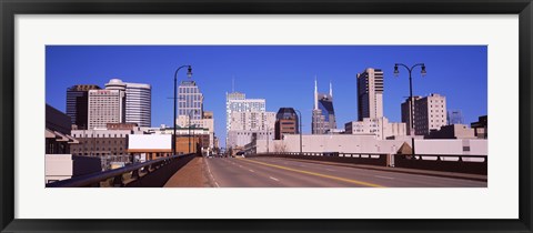 Framed Road into downtown Nashville, Tennessee, USA 2013 Print