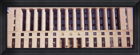 Framed Facade of a government building, Davidson County Courthouse, Nashville, Davidson County, Tennessee, USA Print