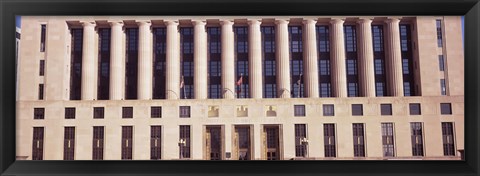 Framed Facade of a government building, Davidson County Courthouse, Nashville, Davidson County, Tennessee, USA Print