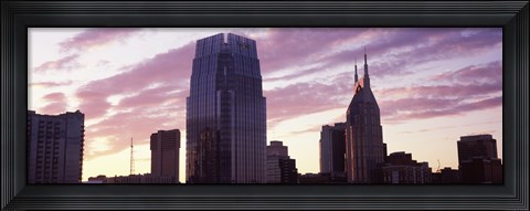 Framed Pinnacle at Symphony Place and BellSouth Building at sunset, Nashville, Tennessee, USA 2013 Print