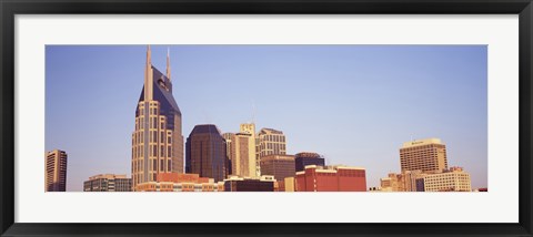 Framed Nashville skyline, Tennessee Print