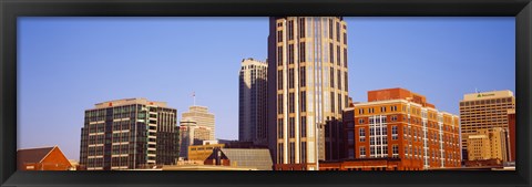 Framed Buildings in a downtown district, Nashville, Tennessee, USA 2013 Print