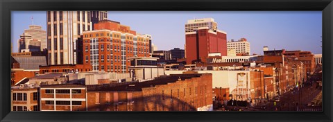 Framed Buildings in a downtown district, Nashville, Tennessee Print