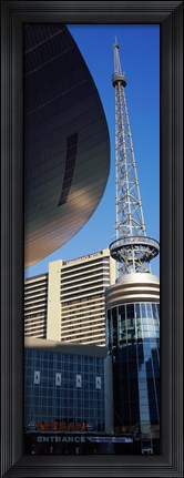 Framed Bridgestone Arena tower at Nashville, Tennessee, USA Print