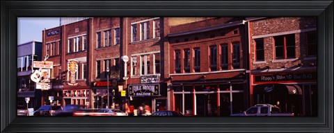 Framed Buildings along a street, Nashville, Tennessee, USA Print