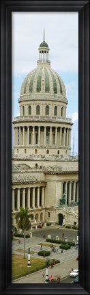 Framed Close Up of a Government building in Havana, Cuba Print