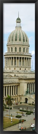 Framed Close Up of a Government building in Havana, Cuba Print