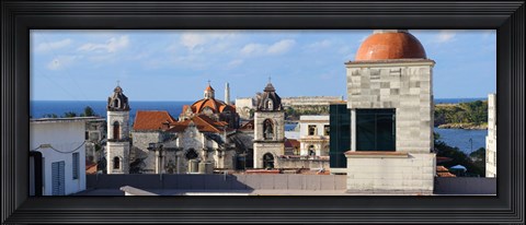 Framed Traditional buildings of Havana, Cuba Print