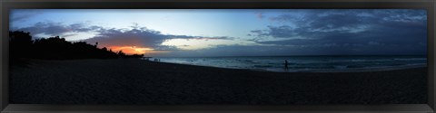 Framed Sunset over Varadero Beach, Varadero, Matanzas, Cuba Print