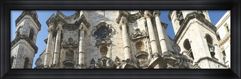 Framed Facade of a cathedral, Havana, Cuba Print