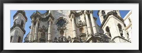 Framed Facade of a cathedral, Havana, Cuba Print