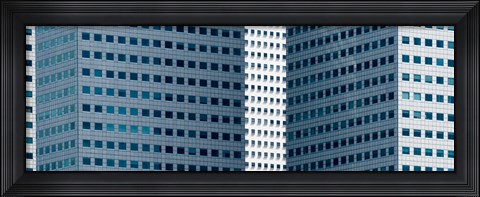 Framed Close up of buildings in Singapore Print