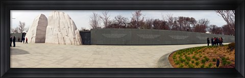 Framed Martin Luther King Jr. Memorial at West Potomac Park, The Mall, Washington DC, USA Print