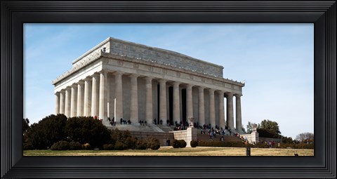 Framed Facade of the Lincoln Memorial, The Mall, Washington DC, USA Print