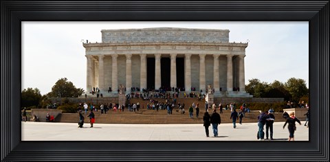 Framed People at Lincoln Memorial, The Mall, Washington DC, USA Print