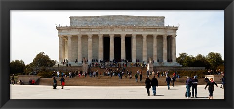 Framed People at Lincoln Memorial, The Mall, Washington DC, USA Print