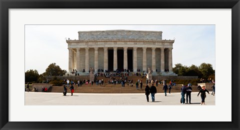 Framed People at Lincoln Memorial, The Mall, Washington DC, USA Print