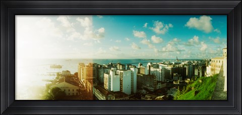 Framed Buildings on the coast, Pelourinho, Salvador, Bahia, Brazil Print