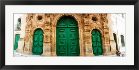 Framed Facade of the Sao Francisco Church and Convent of Salvador in Pelourinho, Salvador, Bahia, Brazil Print