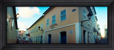 Framed Buildings in a city, Pelourinho, Salvador, Bahia, Brazil Print