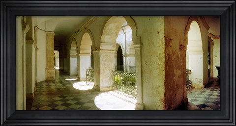 Framed Courtyard of Igreja de Sao Francisco church in Pelourinho, Salvador, Bahia, Brazil Print
