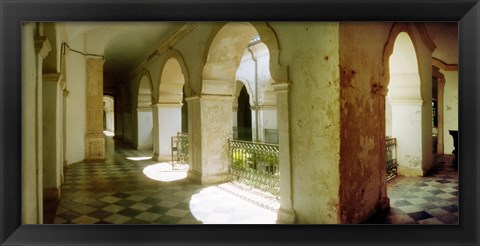 Framed Courtyard of Igreja de Sao Francisco church in Pelourinho, Salvador, Bahia, Brazil Print