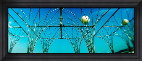 Framed Public art piece with lampposts, Staten island, New York City, New York State, USA Print