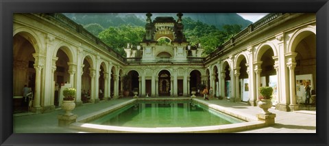 Framed Courtyard of a mansion, Parque Lage, Jardim Botanico, Corcovado, Rio de Janeiro, Brazil Print