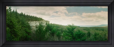 Framed Trees along the Gertrude's Nose, Minnewaska State Park, Catskill Mountains, New York State, USA Print