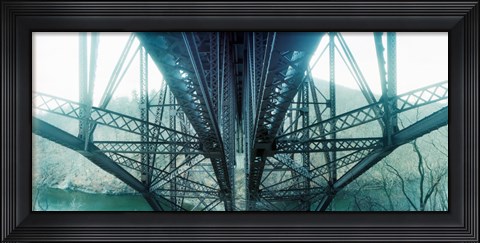 Framed Underside of a bridge, Hudson Valley, New York State, USA Print