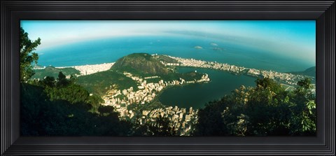Framed Corcovado, Rio de Janeiro, Brazil Print